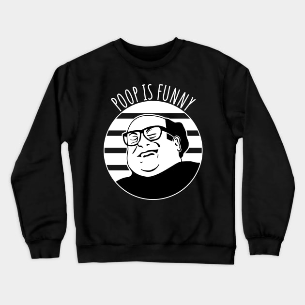 Poop is Funny Crewneck Sweatshirt by Daribo